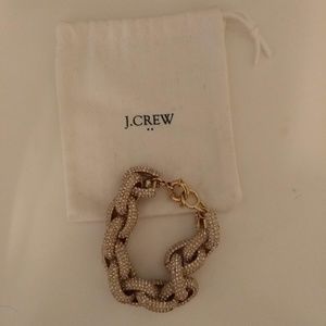 J. Crew Chainlink Pave Bracelet